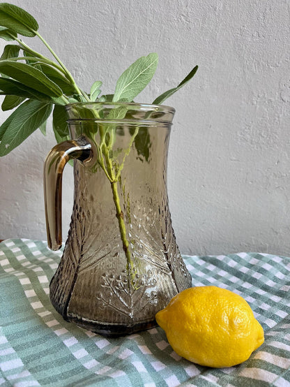 Carafe / pichet en verre fumé 2