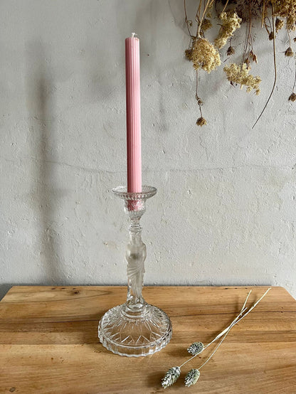 Bougeoir en verre « Christ »