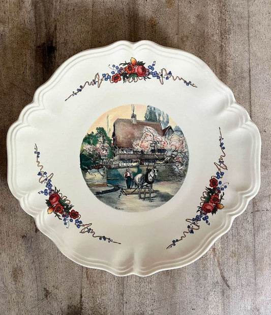 Plat à gateaux Obernai Sarreguemines