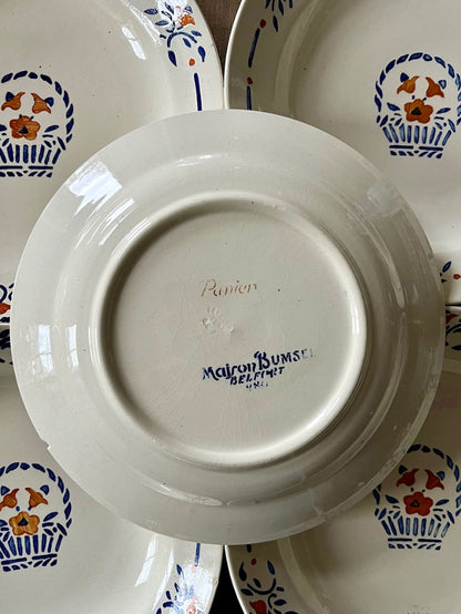 5 assiettes creuses Longchamp