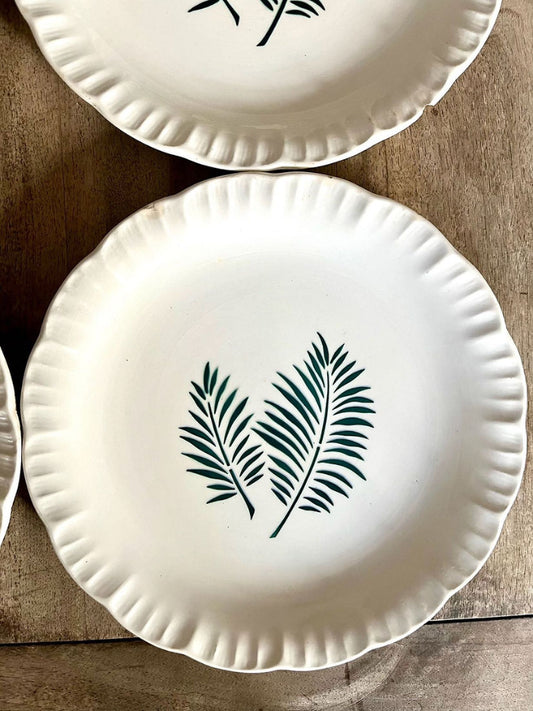 Assiettes Sarreguemines modèle "Bahia Vercor" - lot de 4