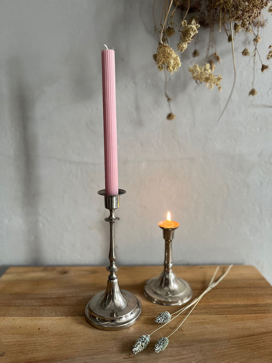 Bougeoir en étain grand modèle