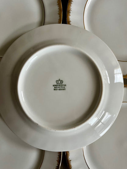 6 assiettes à dessert