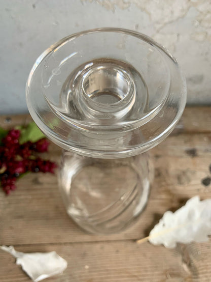 Carafe en verre avec bouchon