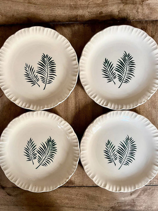 Assiettes Sarreguemines modèle "Bahia Vercor" - lot de 4