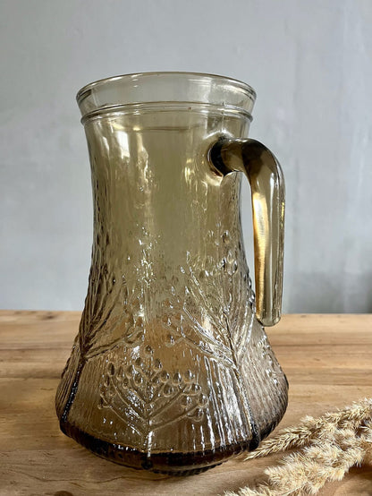 Carafe / pichet en verre fumé 2