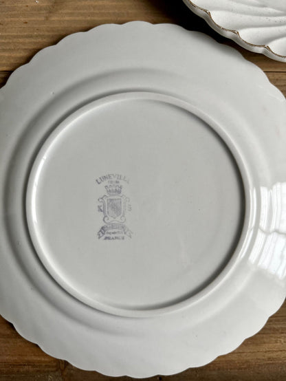 3 assiettes à dessert Luneville