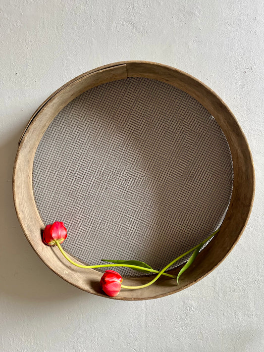 Tamis ancien en bois