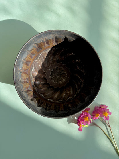 Moule à kougelhopf métallique ancien