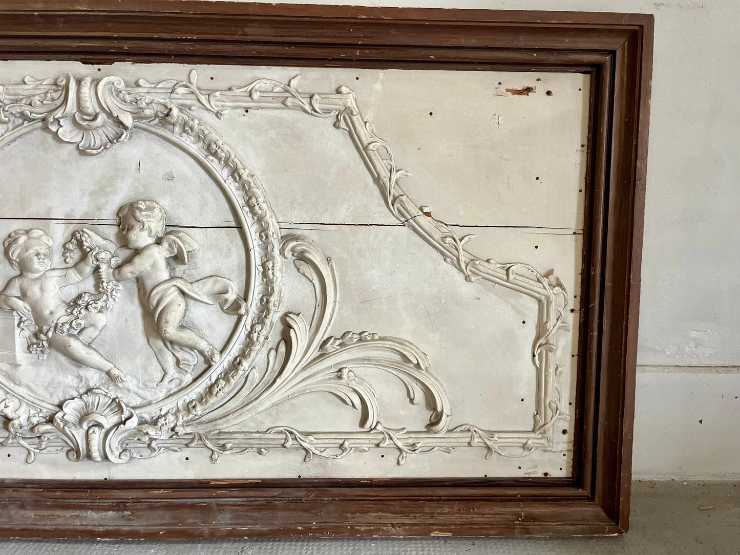 Panneau mural décoratif ancien « anges »