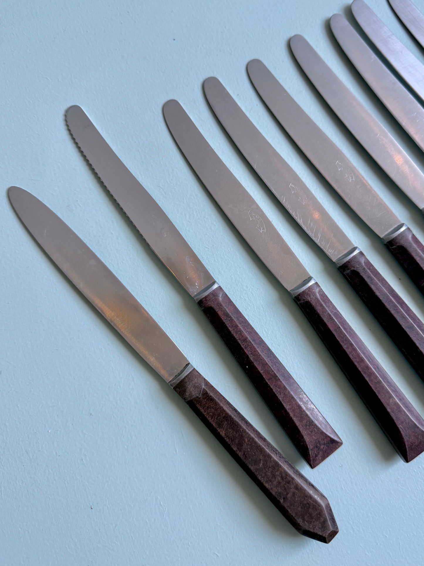 Couteaux inoxydables - lot de 9