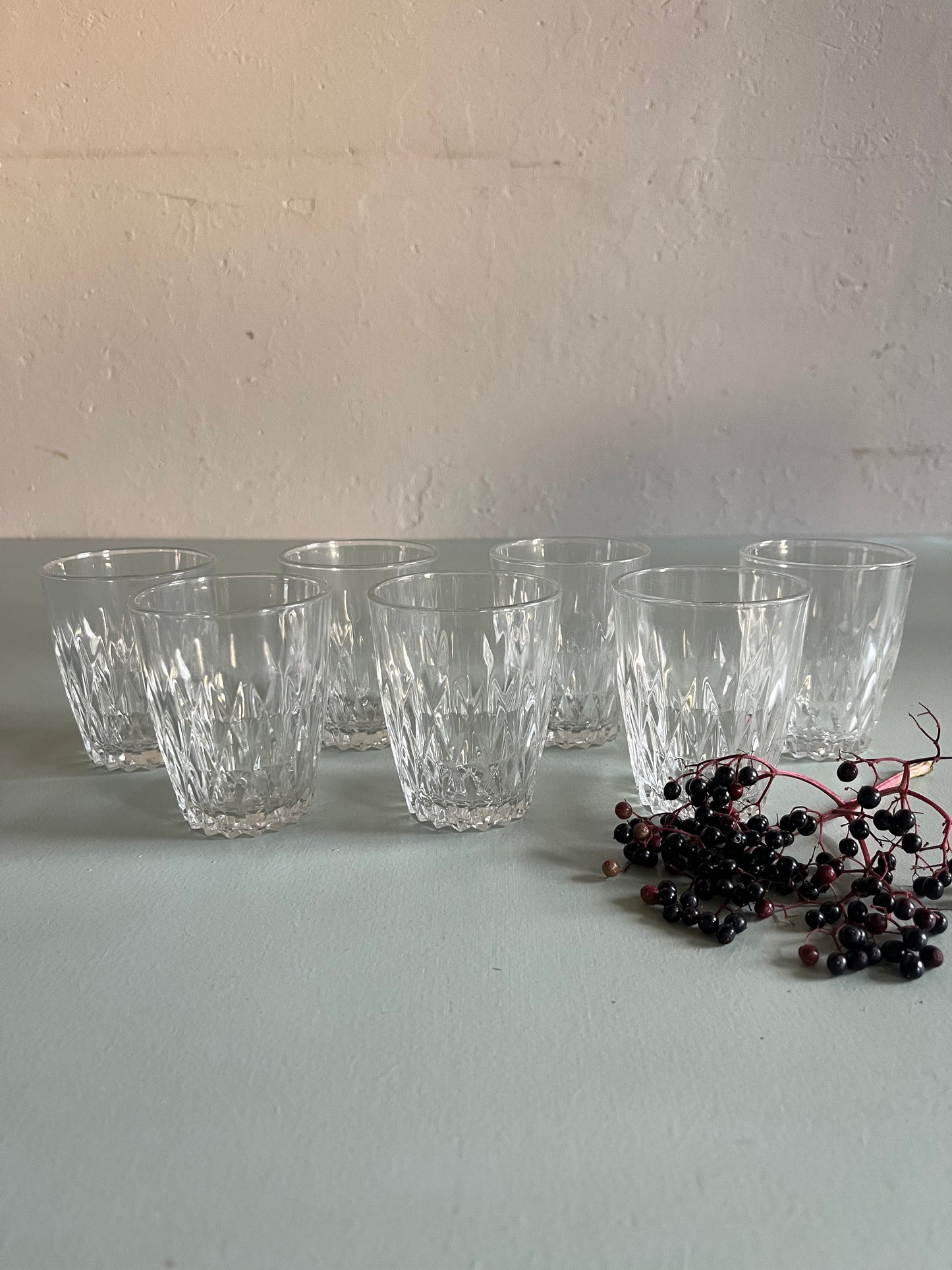 Verres à eau Duralex vintage-lot de 7  Vaisselle Patine