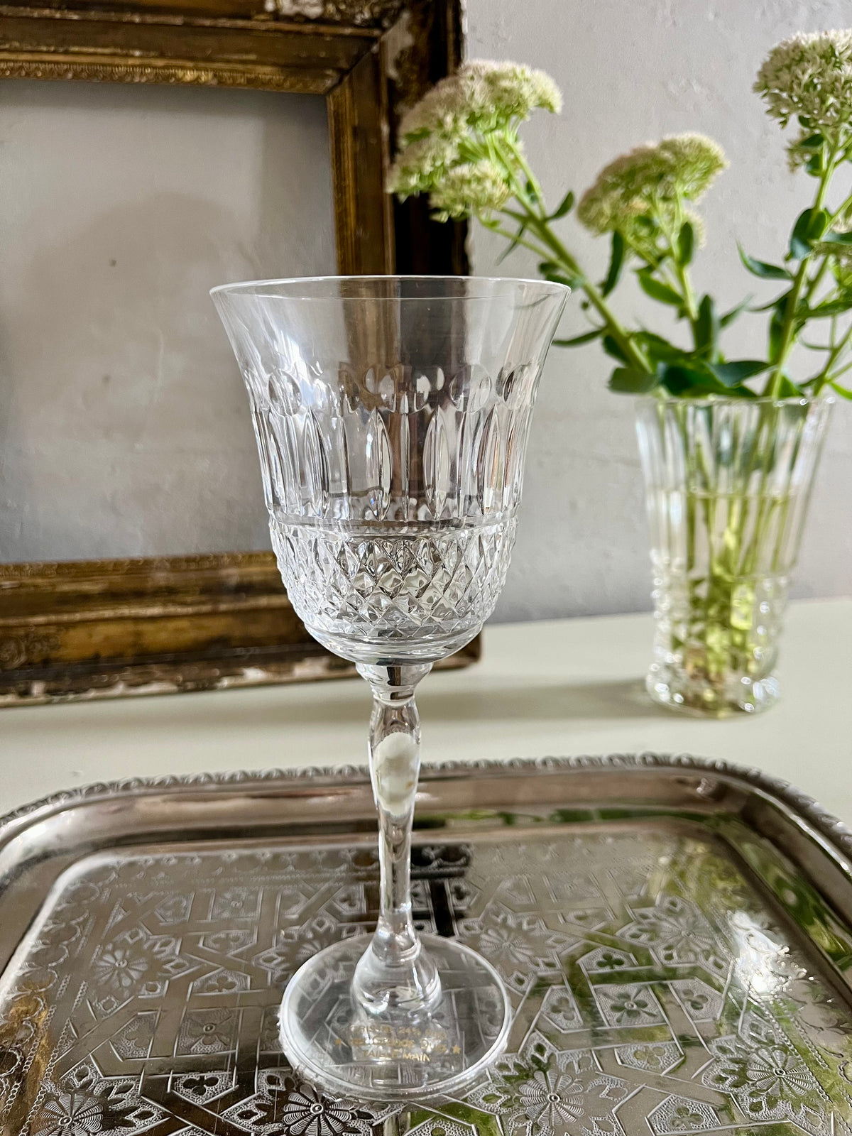 Verre à pied en cristal lot de 6  Vaisselle Patine