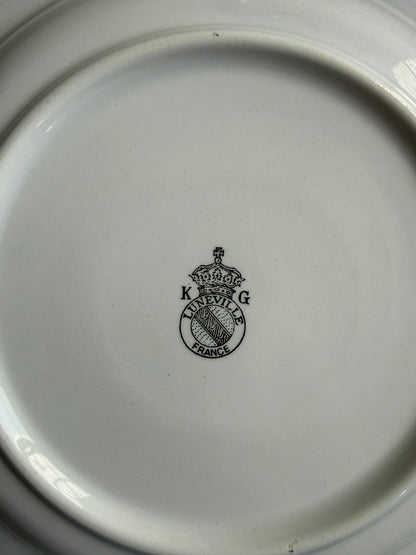 Assiettes creuses de Lunéville - lot de 8