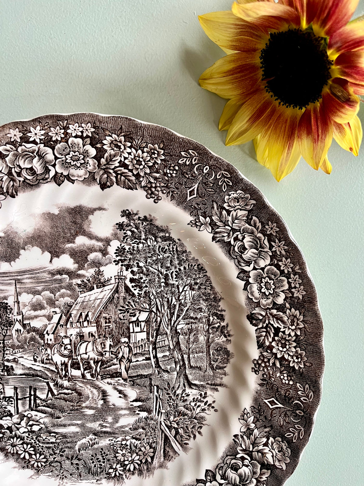 Assiette anglaise Memory Lane – British Anchor  Vaisselle Patine
