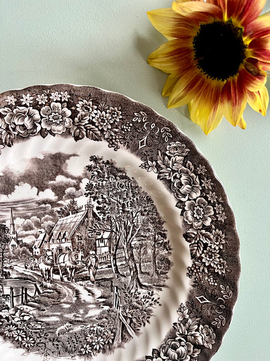 Assiette anglaise Memory Lane – British Anchor  Vaisselle Patine