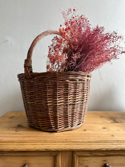 Panier en osier ancien   Patine