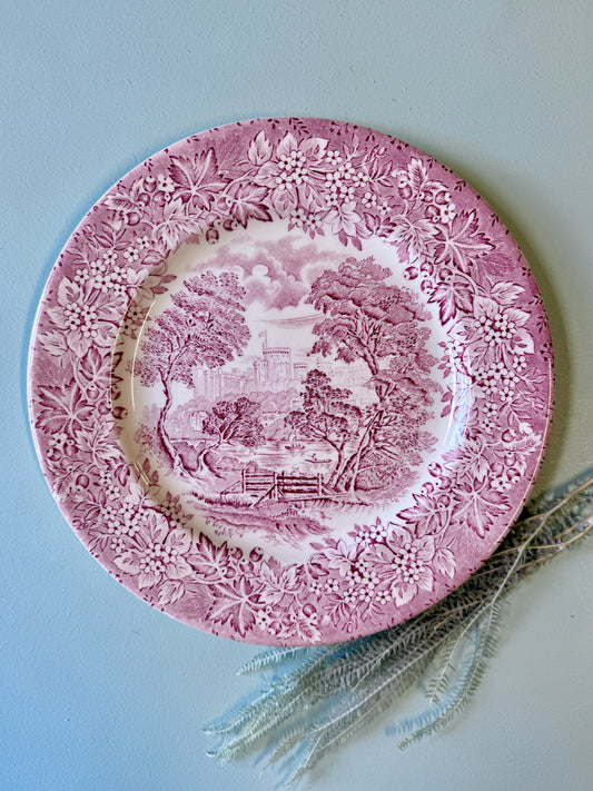 Assiette plate en terre de fer England