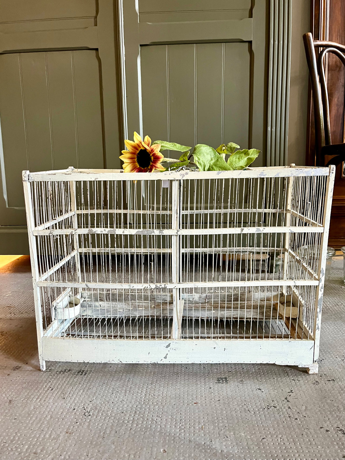 Cage à oiseaux ancienne  Décoration Patine
