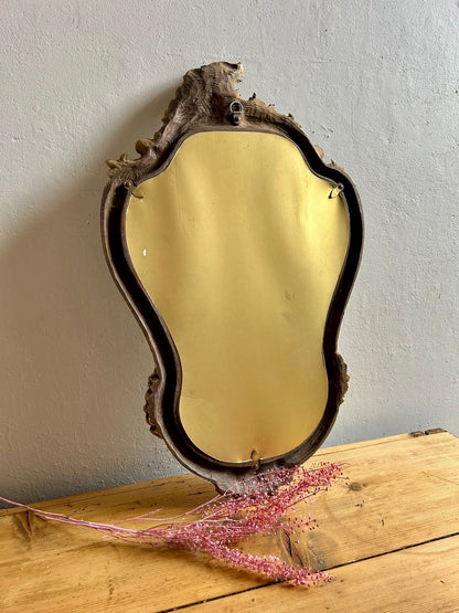 Miroir baroque doré   Patine