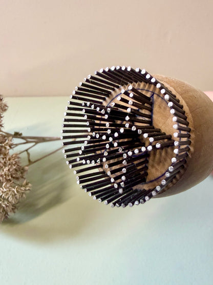 Tampon à pain en bois et métal