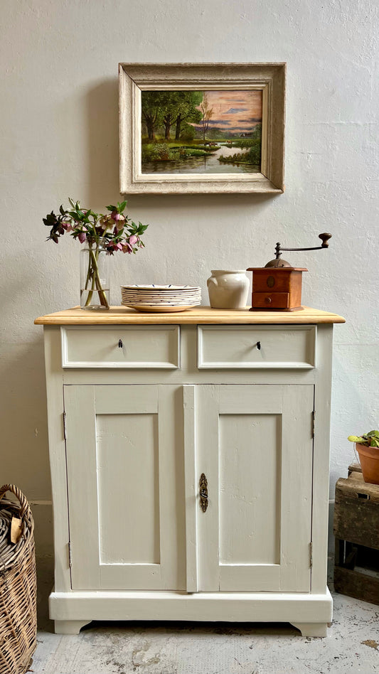 Buffet parisien ancien bois et gris