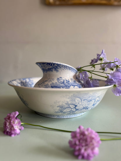 Ensemble de toilette Sarreguemines modèle « Jardinière »  Décoration Patine