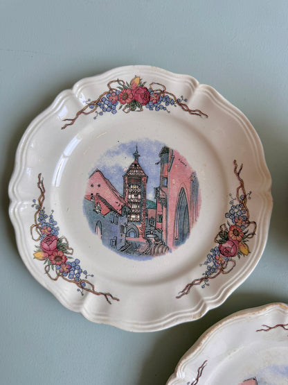 Assiettes à dessert modèle Obernai de Sarreguemines - lot de 2