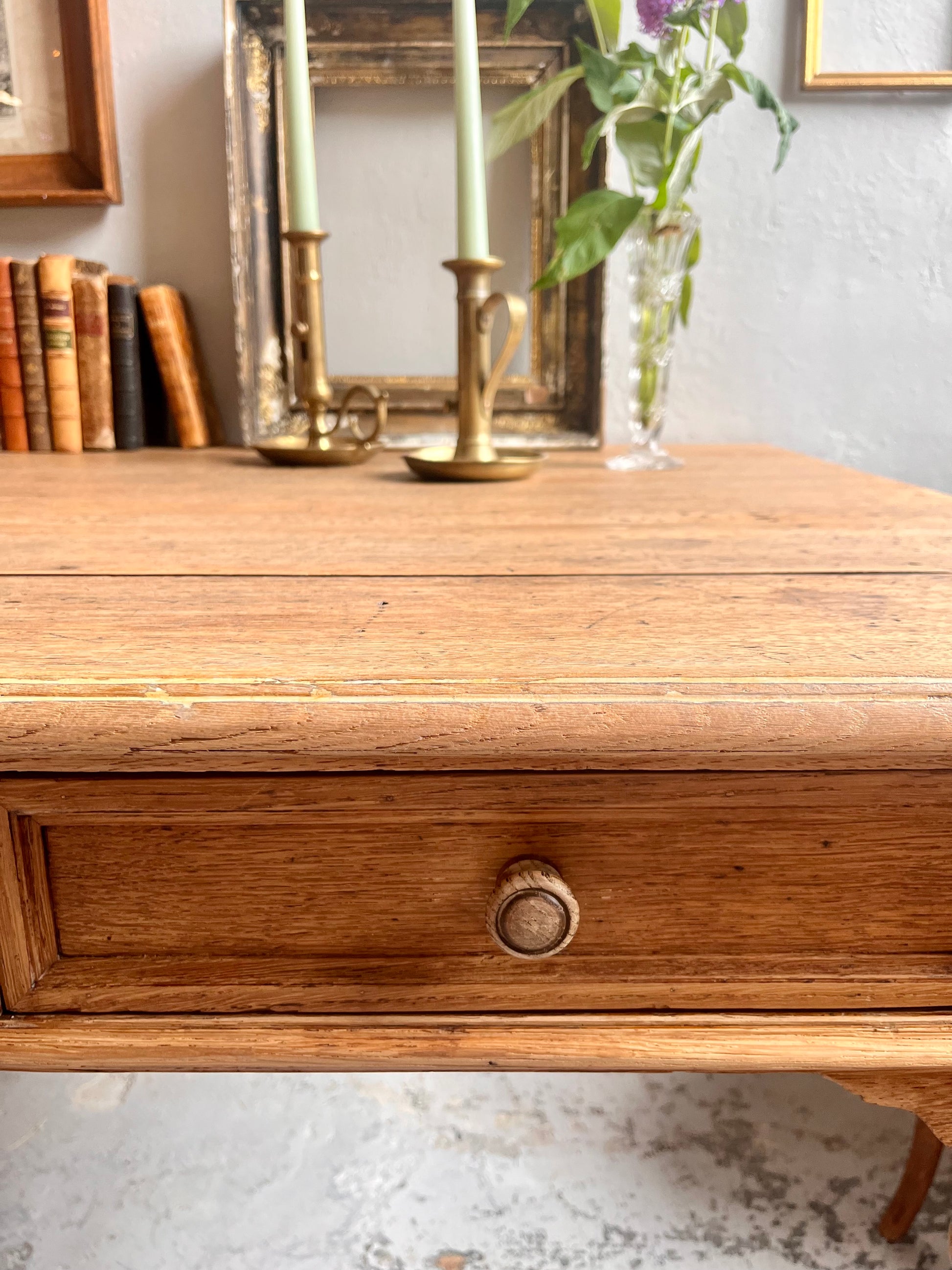 Bureau ancien en chêne/ table   Patine