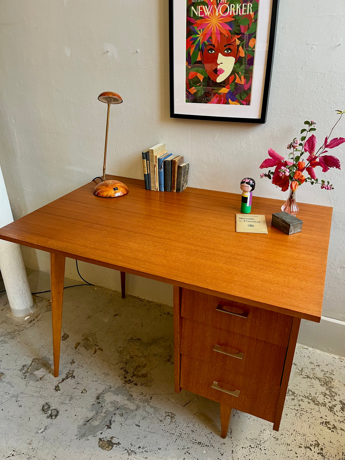 Bureau pied compas  Meubles Patine