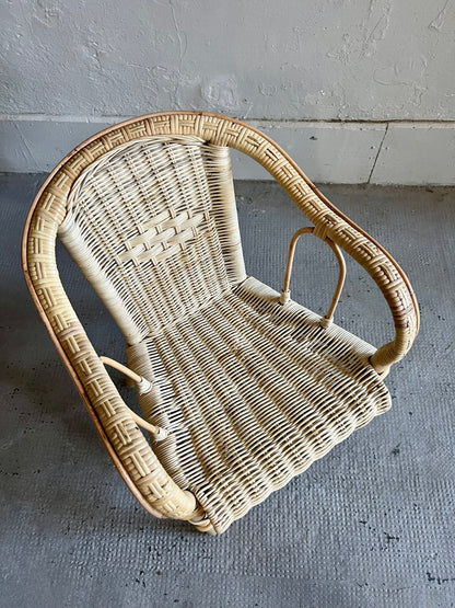 Chaise enfant en osier  Meubles Patine