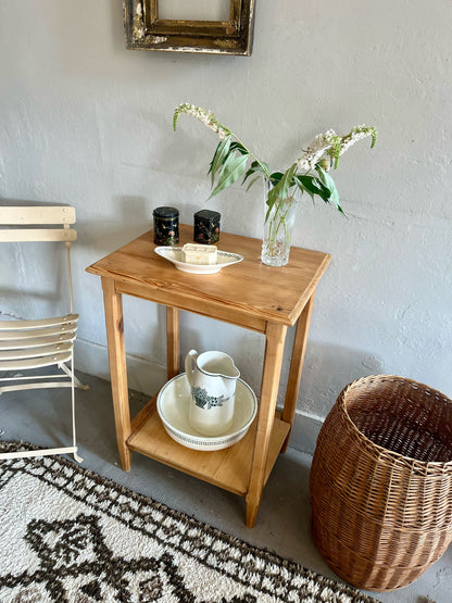 Console rénovée en bois   Patine