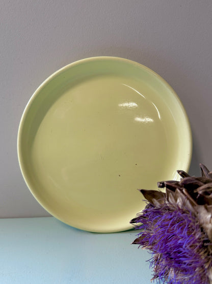 Assiette à dessert jaune