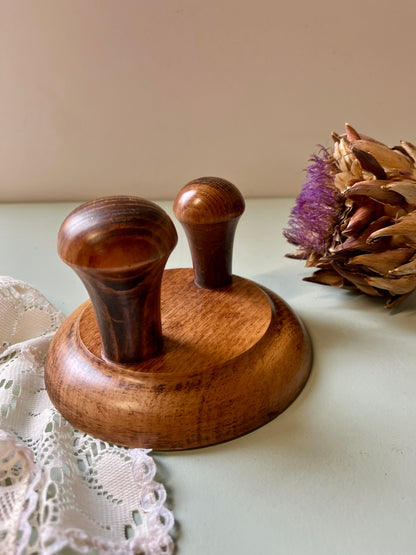 Patère en bois 2 accroches