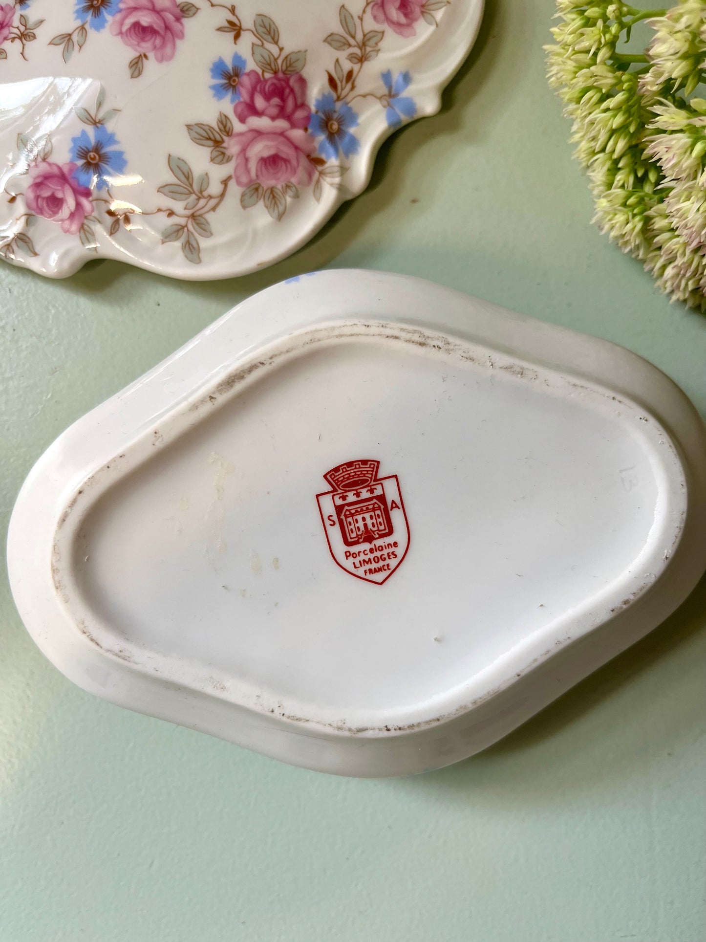 Boîte à bijoux en porcelaine  Décoration Patine