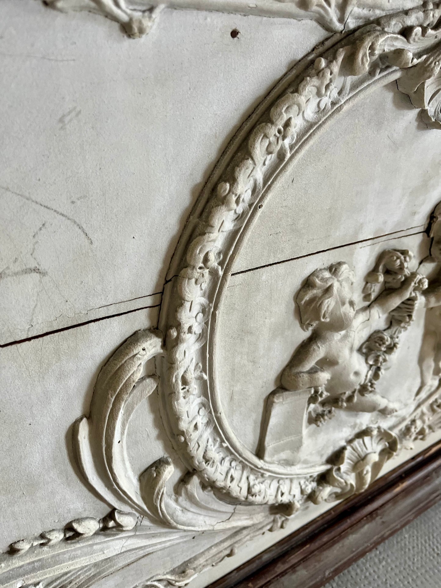 Panneau mural décoratif ancien « anges »
