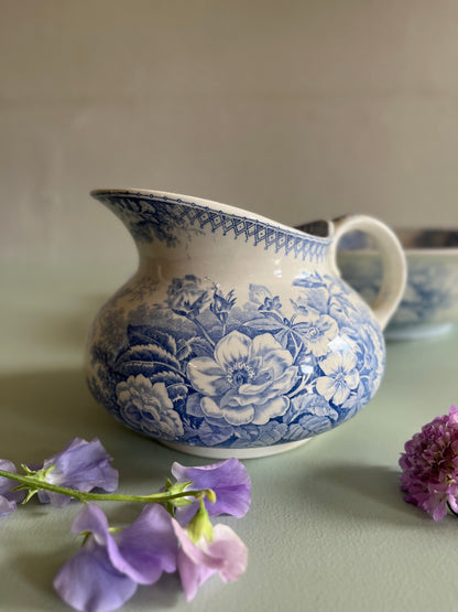 Ensemble de toilette Sarreguemines modèle « Jardinière »  Décoration Patine