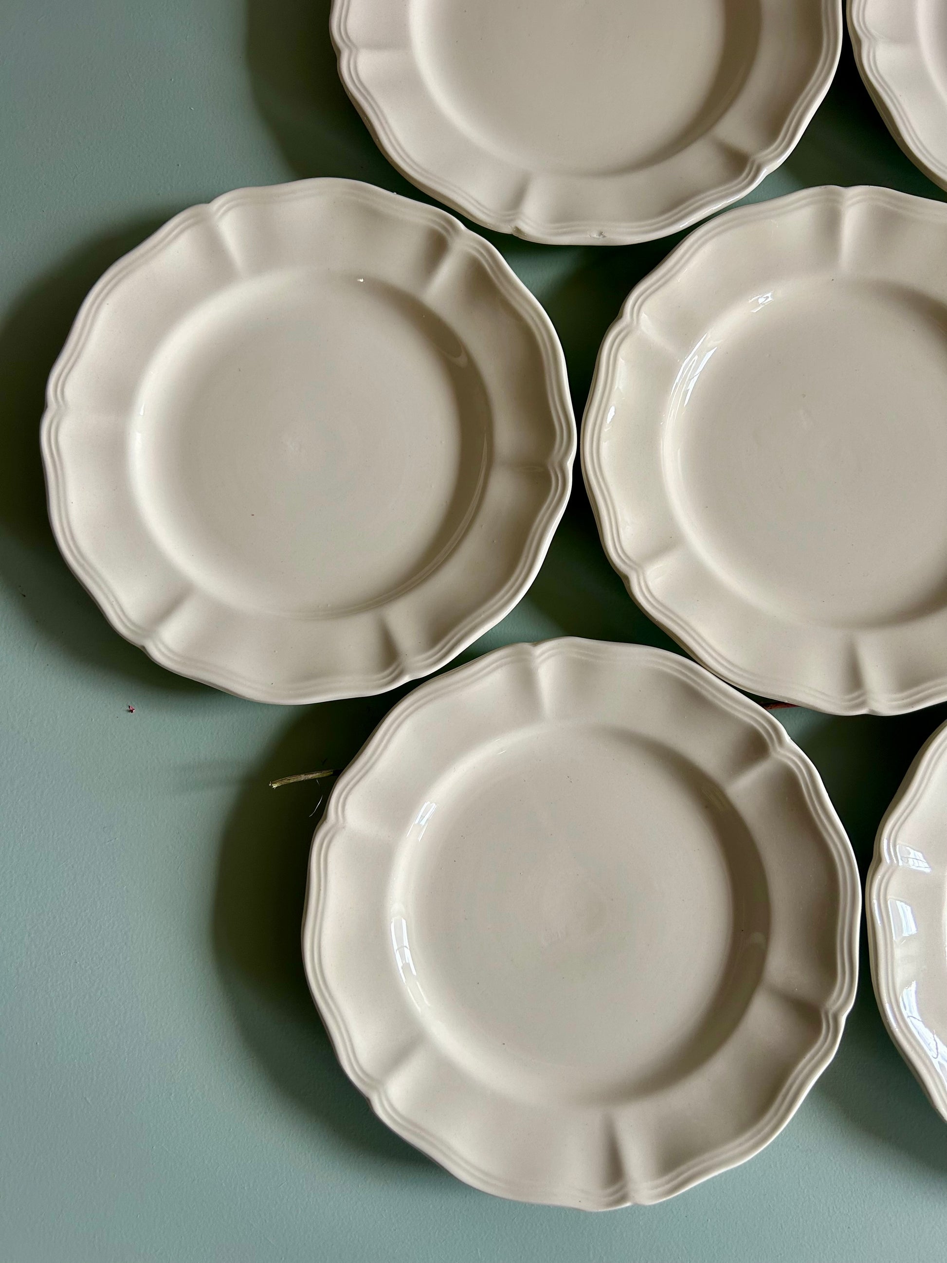 Assiettes à dessert Sarreguemines - lot de 6  Vaisselle Patine