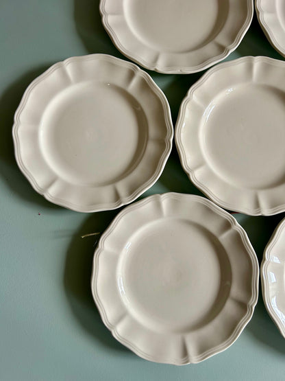 Assiettes à dessert Sarreguemines - lot de 6  Vaisselle Patine