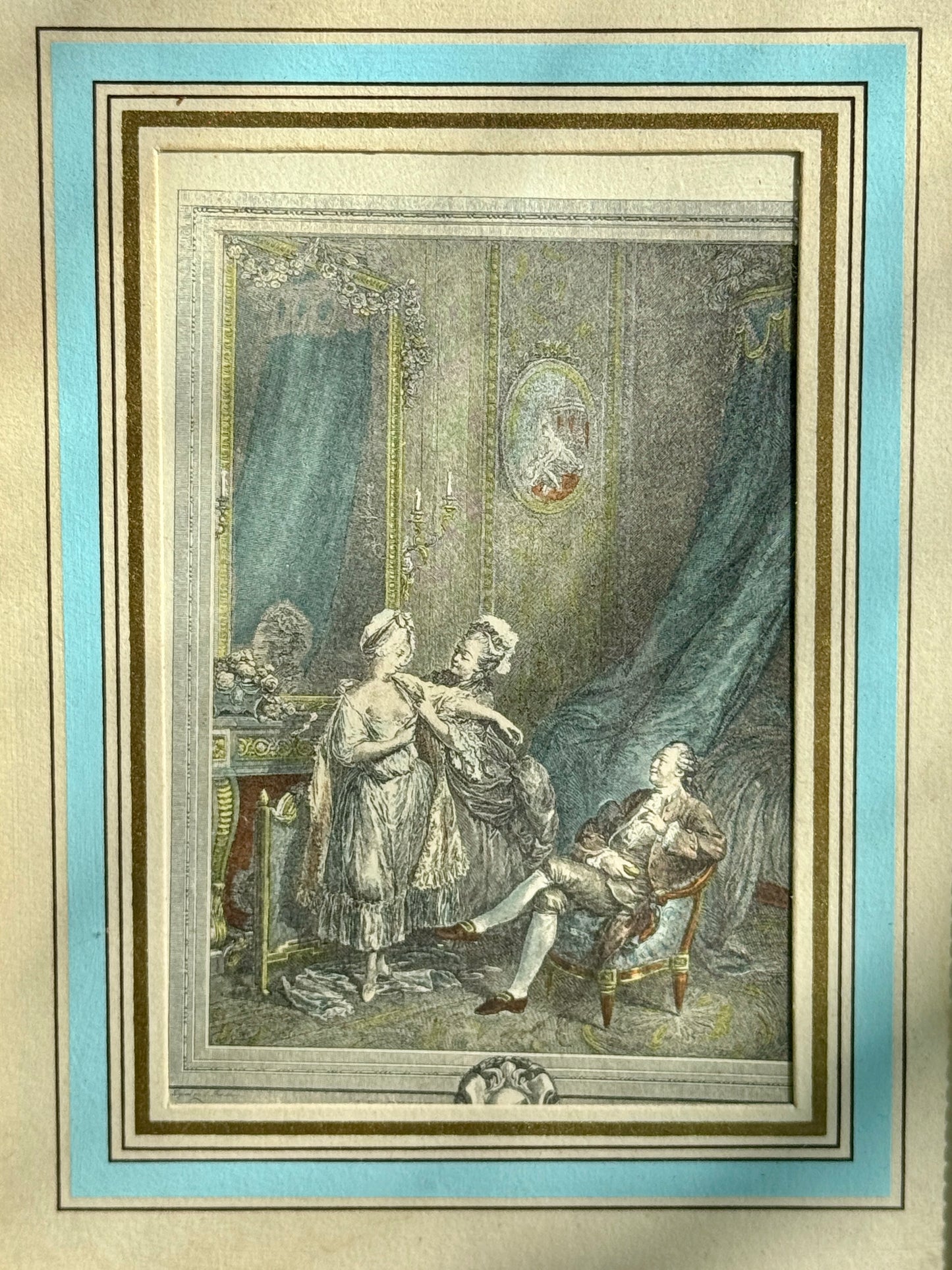 Petite gravure sous cadre « Le petit jour »