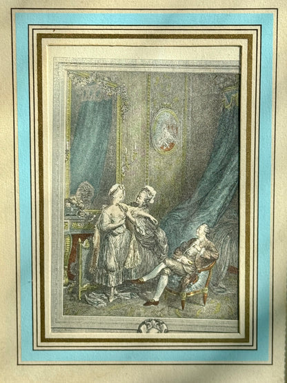 Petite gravure sous cadre « Le petit jour »
