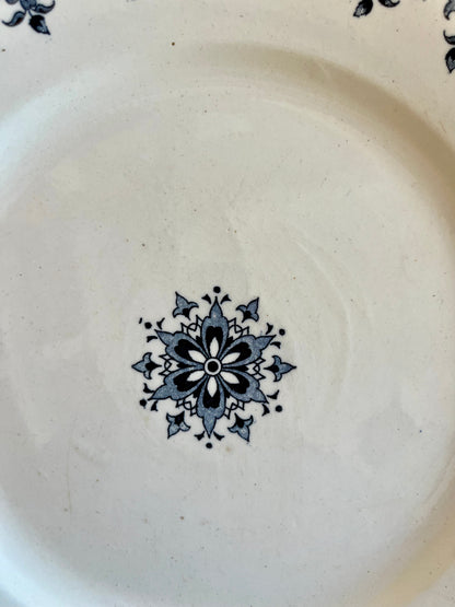 Assiette terre de fer « Gagny »   Patine