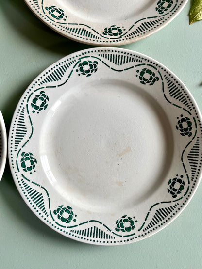Assiettes anciennes Nouvelles Galeries Paris modèle Robert – Lot de 6  Vaisselle Patine