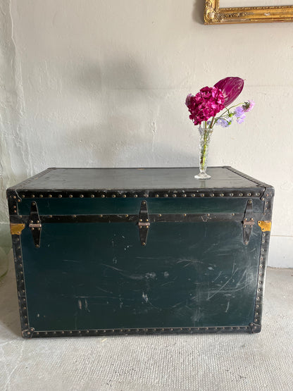 Malle de voyage américaine Horn Luggage  Décoration Patine