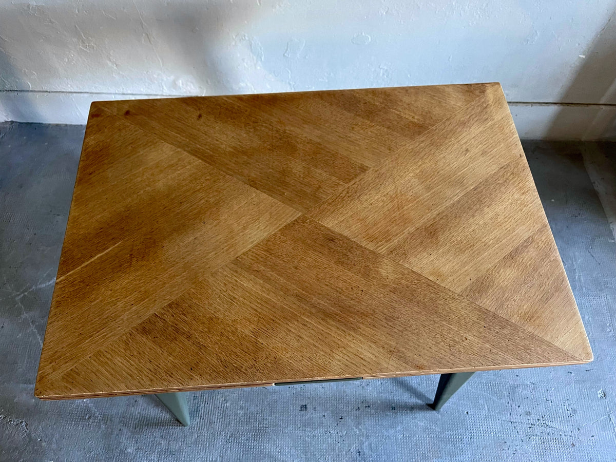 Table pieds compas avec allonges  Meubles Patine