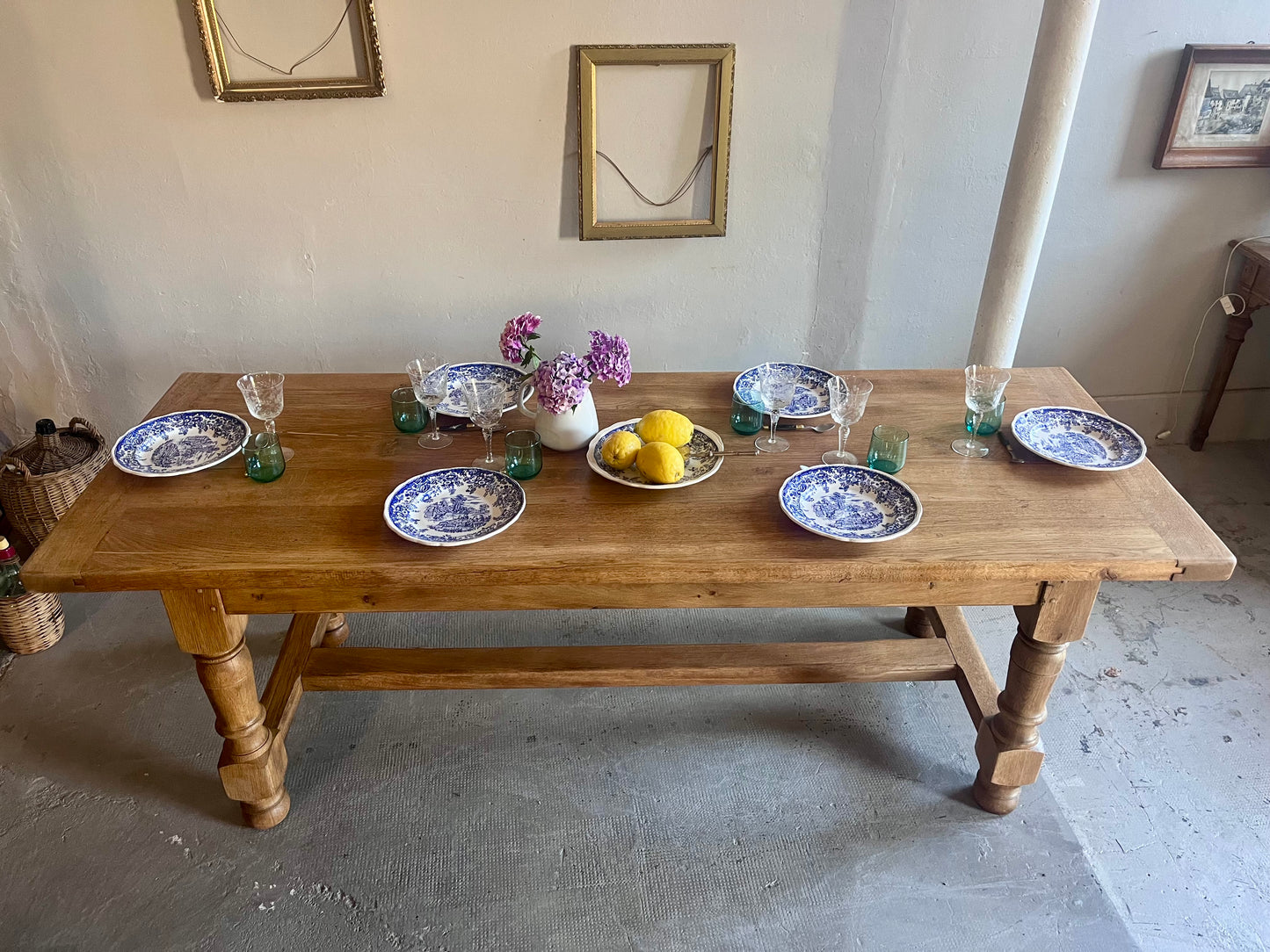 Table de ferme ancienne en bois massif  Meubles Patine