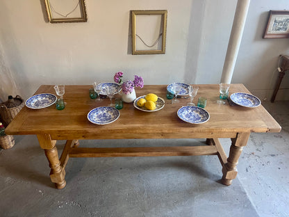 Table de ferme ancienne en bois massif  Meubles Patine