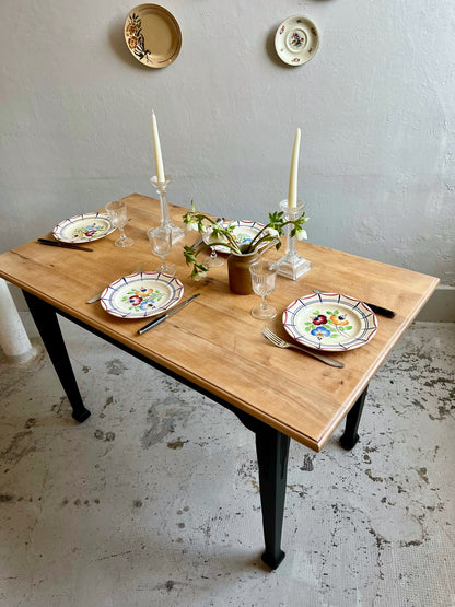 Table bistrot ancienne bois