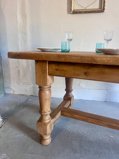 Table de ferme ancienne en bois massif  Meubles Patine