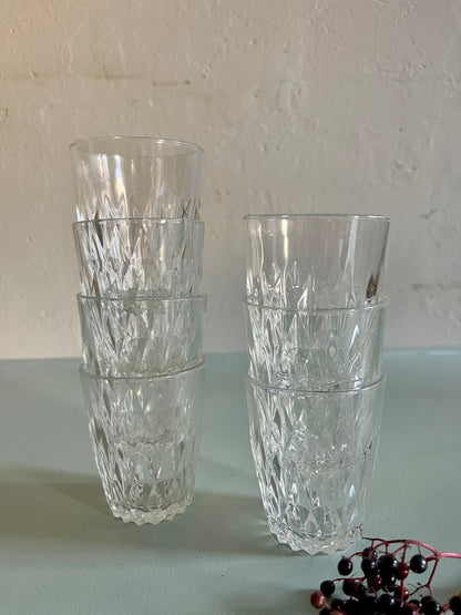 Verres à eau Duralex vintage-lot de 7  Vaisselle Patine
